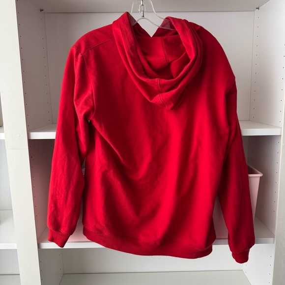 PYSCHO BUNNY Red Rainbow Paint Splatter Hoodie - Picture 3 of 4